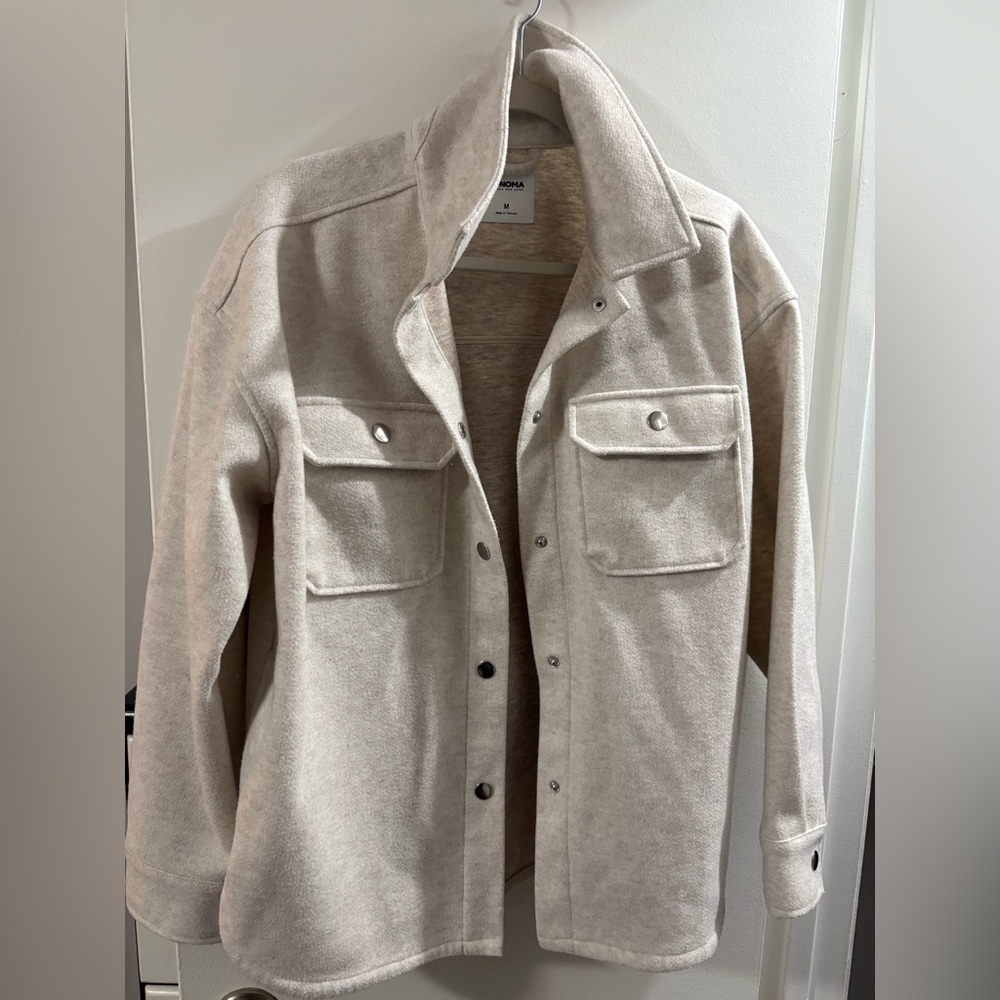Sonoma Cream Button-Up Jacket
